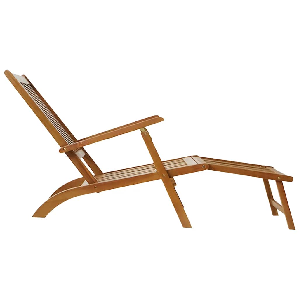 vidaXL Patio Deck Chair with Footrest Solid Acacia Wood | vidaXL.com 