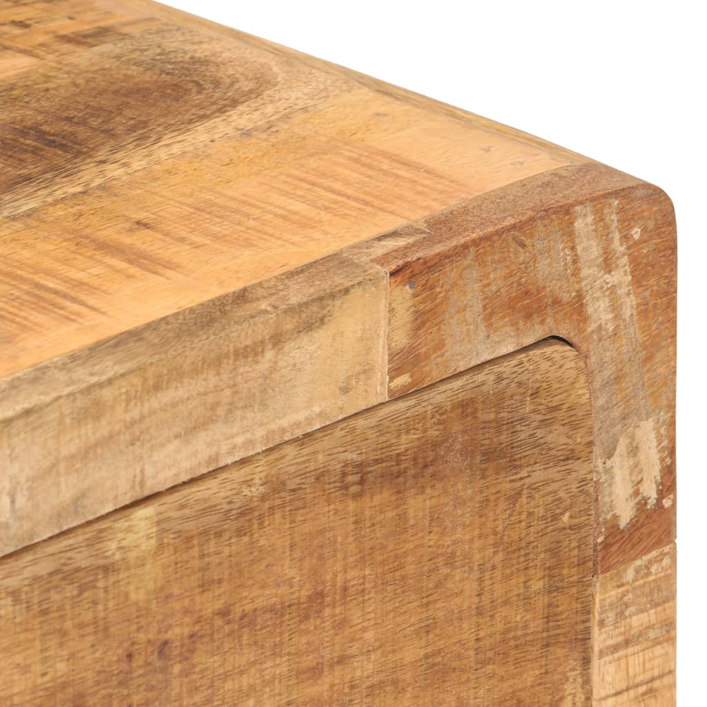 vidaXL Sideboard 23.6"x13.8"x29.5" Rough Mango Wood