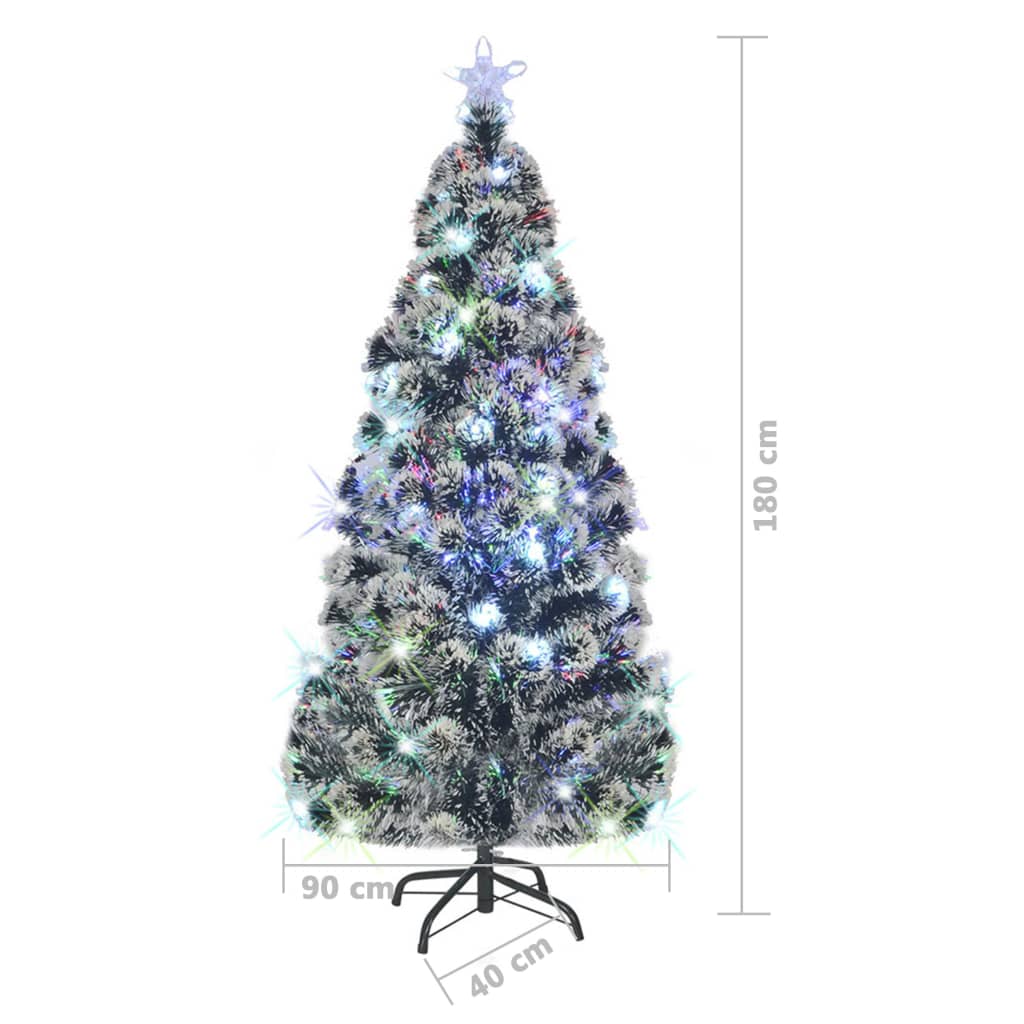 vidaXL Pre-lit Christmas Tree with Stand 6 ft 220 Branches