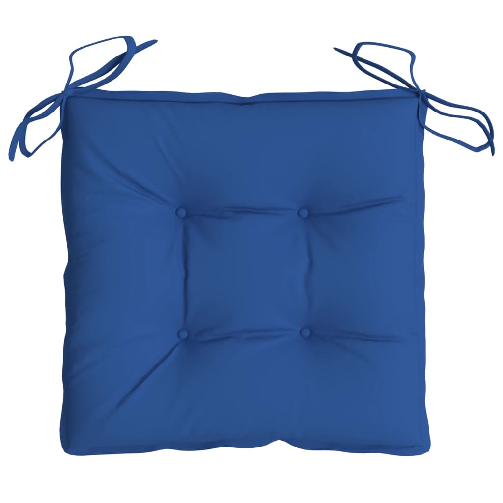 vidaXL Chair Cushions 2 pcs Blue 19.7"x19.7"x2.8" Oxford Fabric