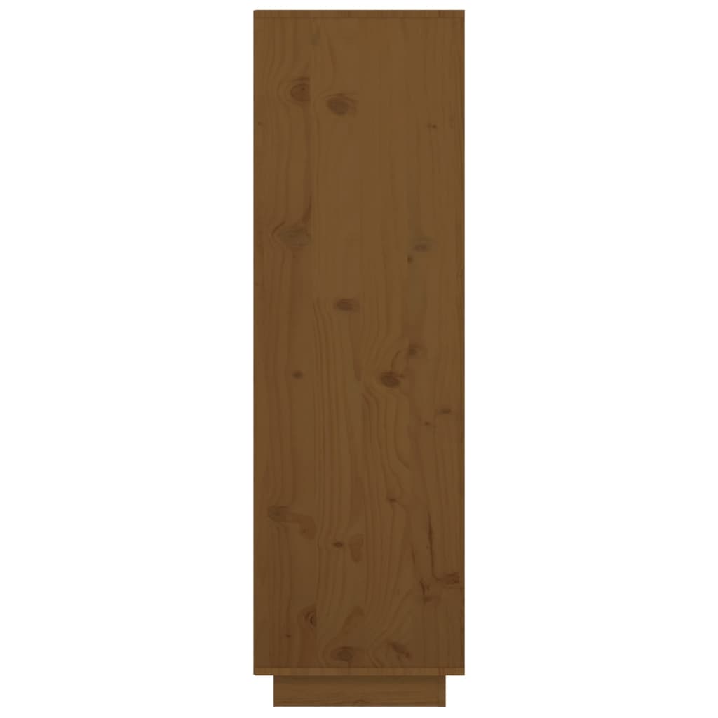 vidaXL Highboard Honey Brown 15"x13.8"x46.1" Solid Wood Pine