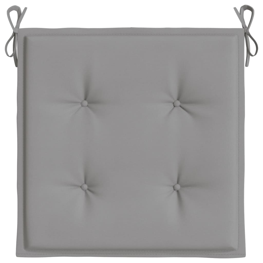 vidaXL Garden Chair Cushions 6 pcs Gray 15.7"x15.7"x1.2" Fabric