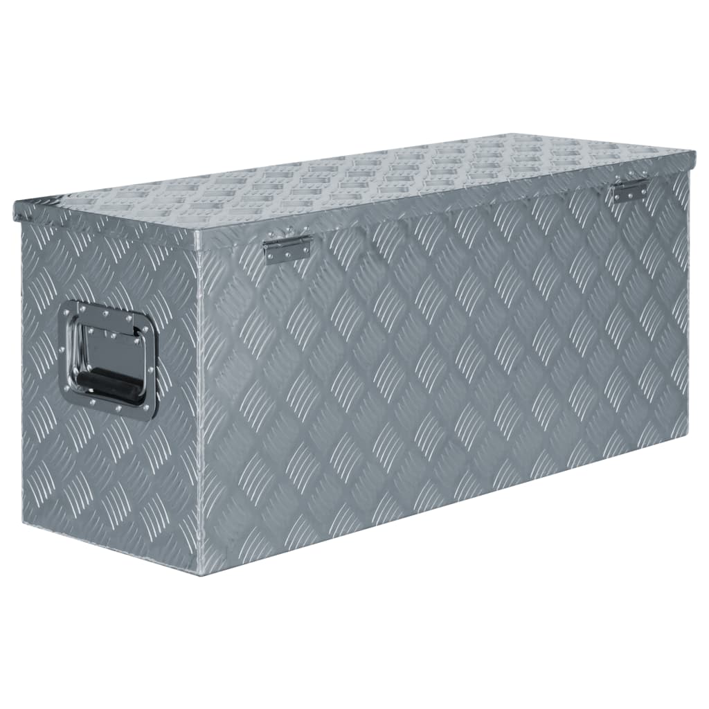 vidaXL Aluminum Box 35.6"x13.8"x15.7" Silver
