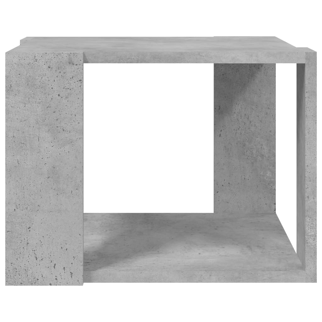 vidaXL Coffee Table Concrete Gray 16"x16"x12" Engineered Wood