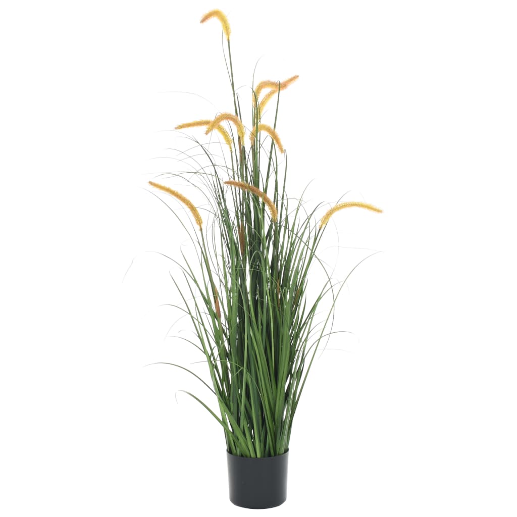 vidaXL Artificial Grass Plant with Cattail 53.1"