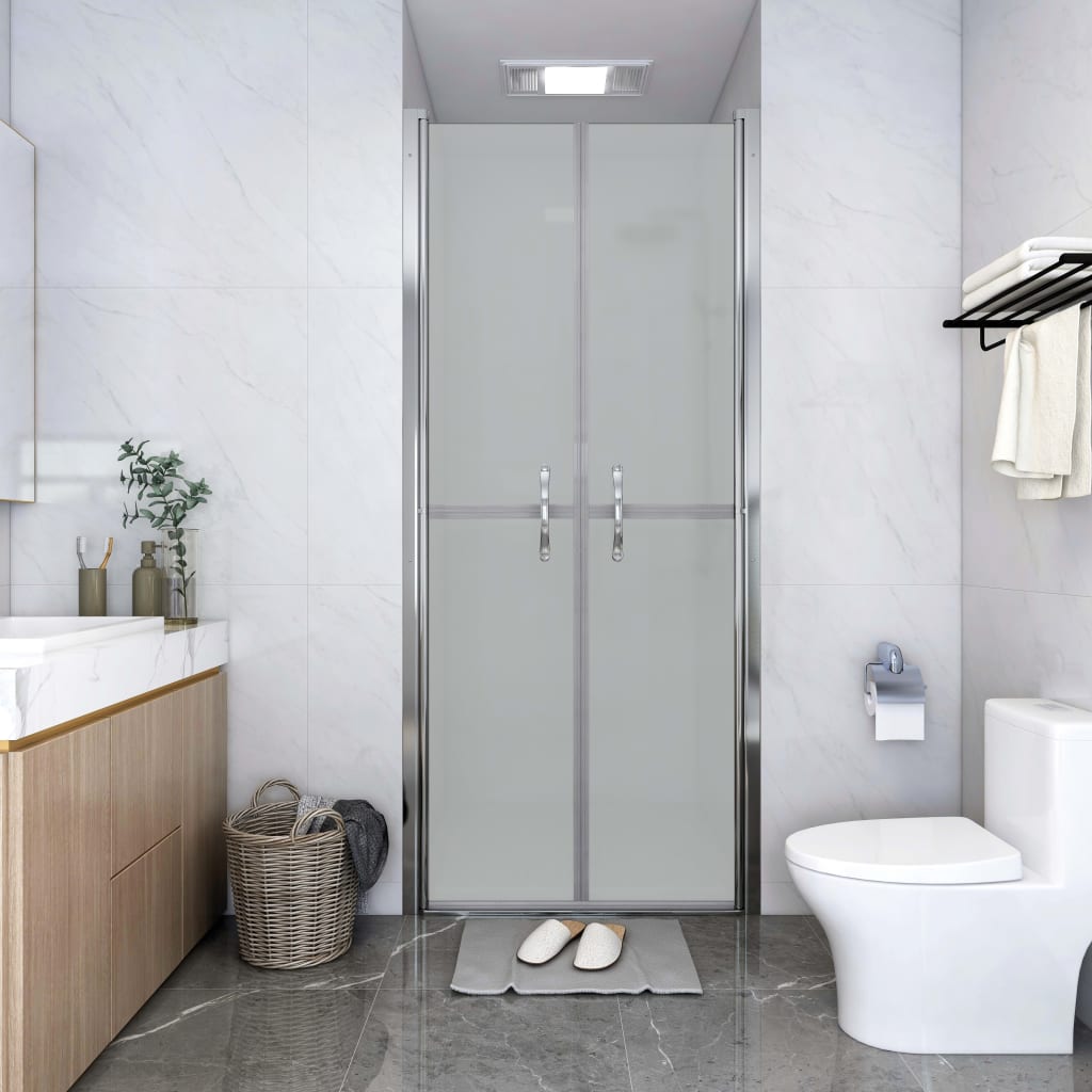 vidaXL Shower Door Frosted ESG 35.8"x74.8"