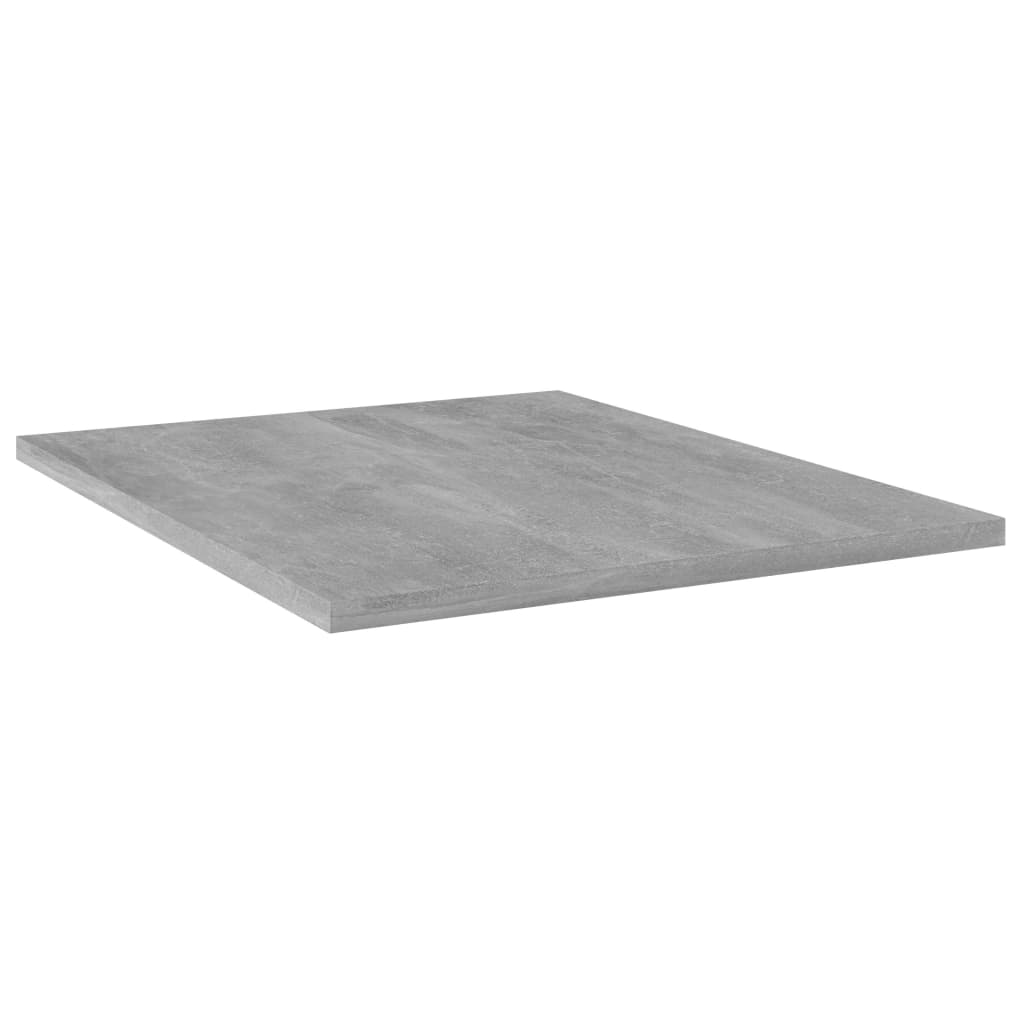 vidaXL Bookshelf Boards 4 pcs Concrete Gray 15.7"x19.7"x0.6" Engineered Wood