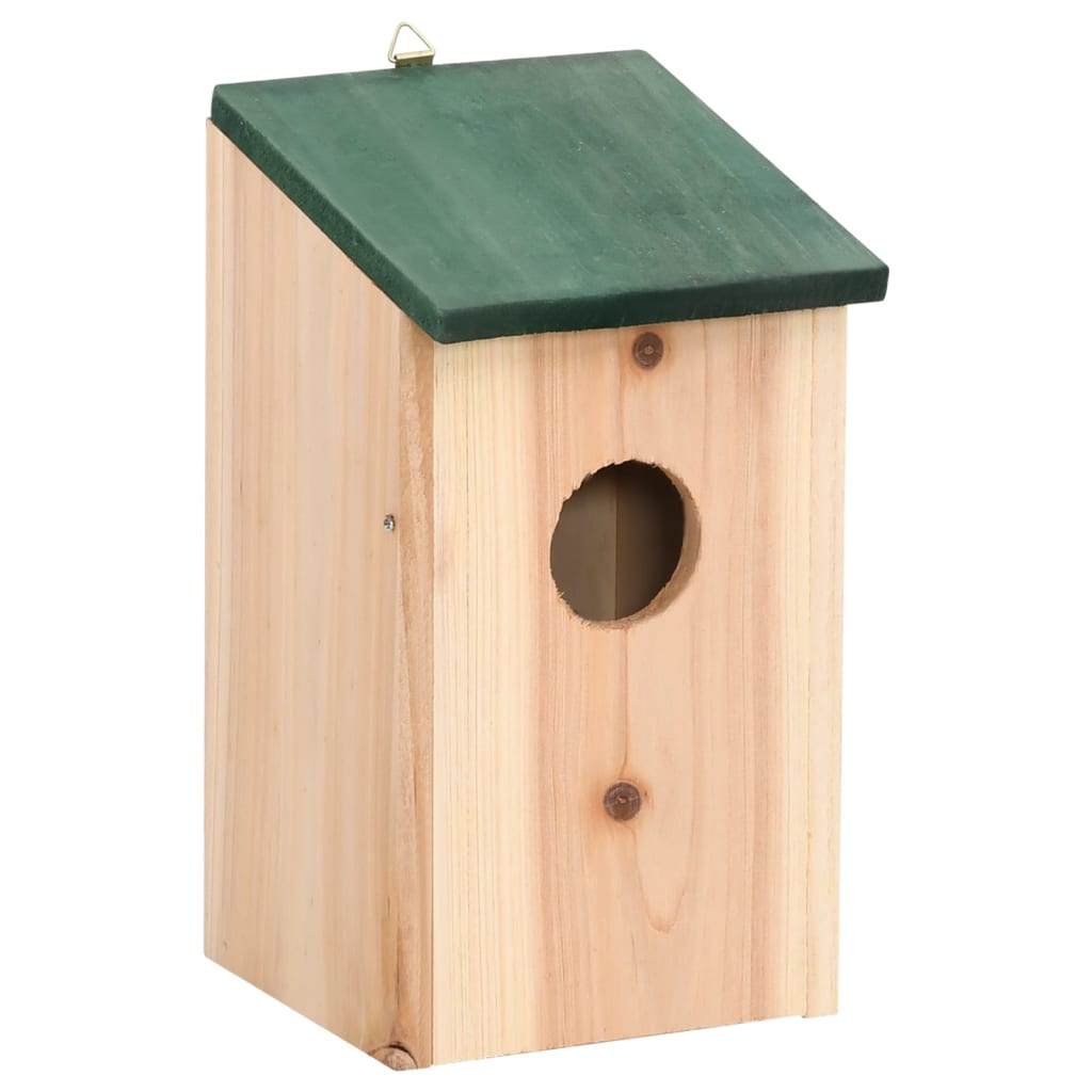 vidaXL Bird Houses 4 pcs Wood 4.7"x4.7"x8.7"