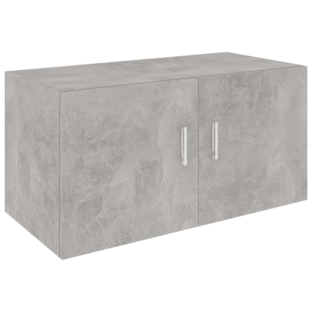 vidaXL Wall Mounted Cabinet Concrete Gray 31.5"x15.4"x15.7" Engineered Wood