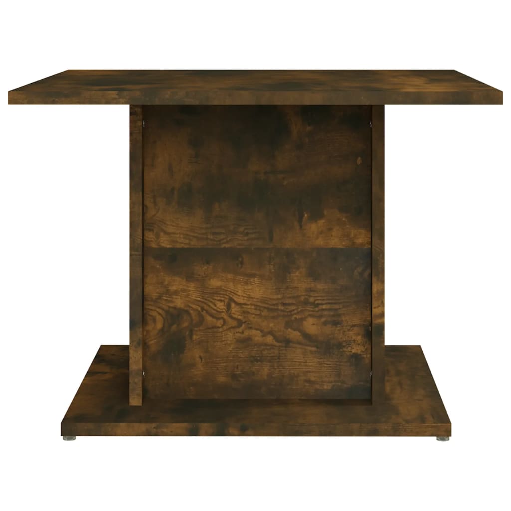 vidaXL Coffee Table Smoked Oak 21.9"x21.9"x15.7" Engineered Wood