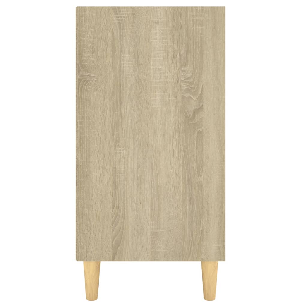 vidaXL Sideboard White and Sonoma Oak 40.7"x13.8"x27.6" Engineered Wood