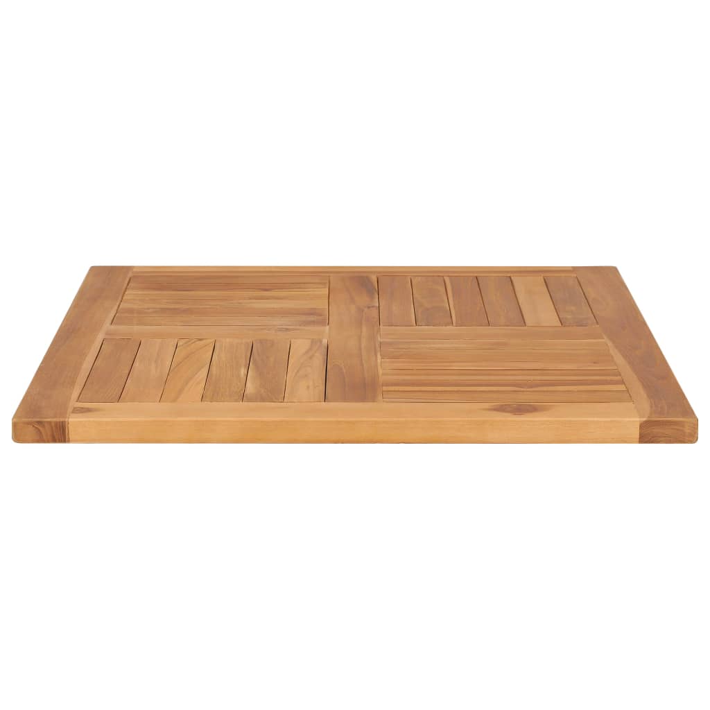 vidaXL Table Top Solid Teak Wood 27.6"x27.6"x1"