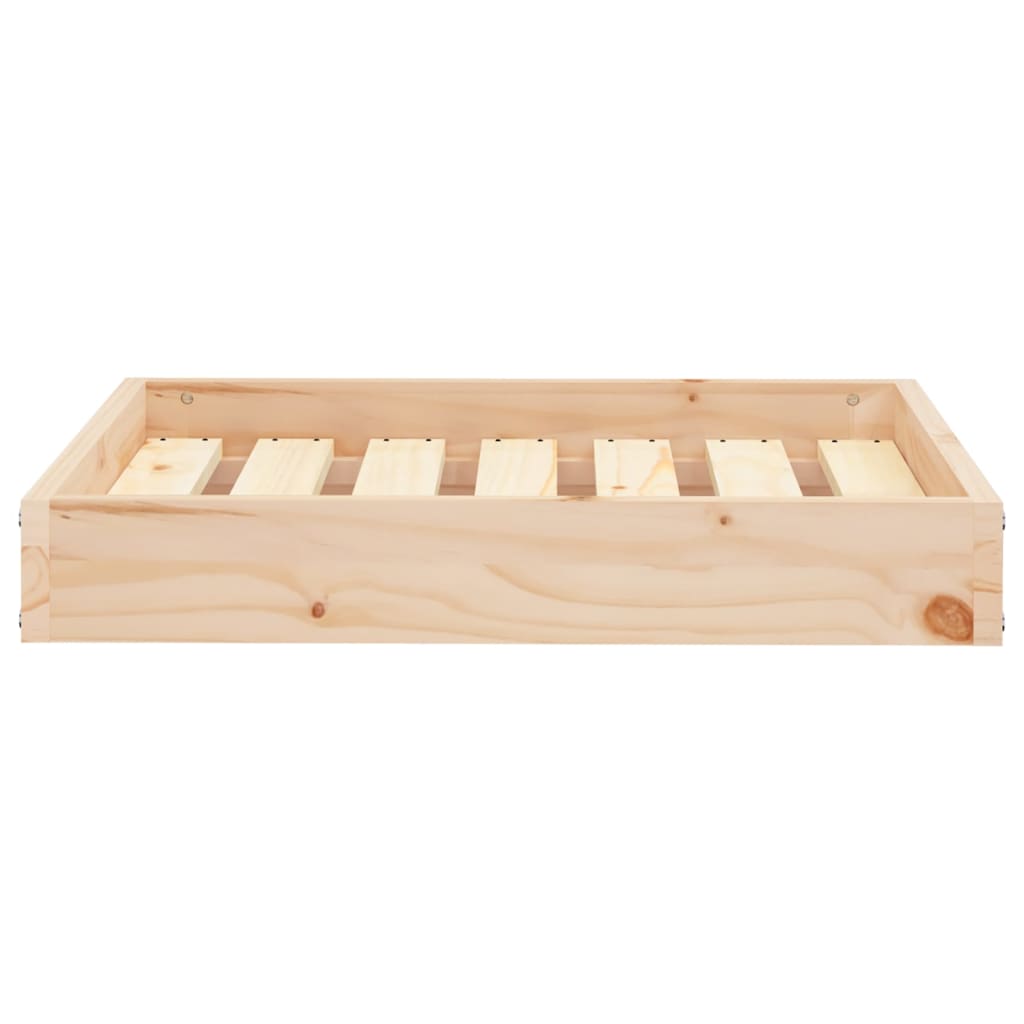 vidaXL Dog Bed 24.2"x19.3"x3.5" Solid Wood Pine