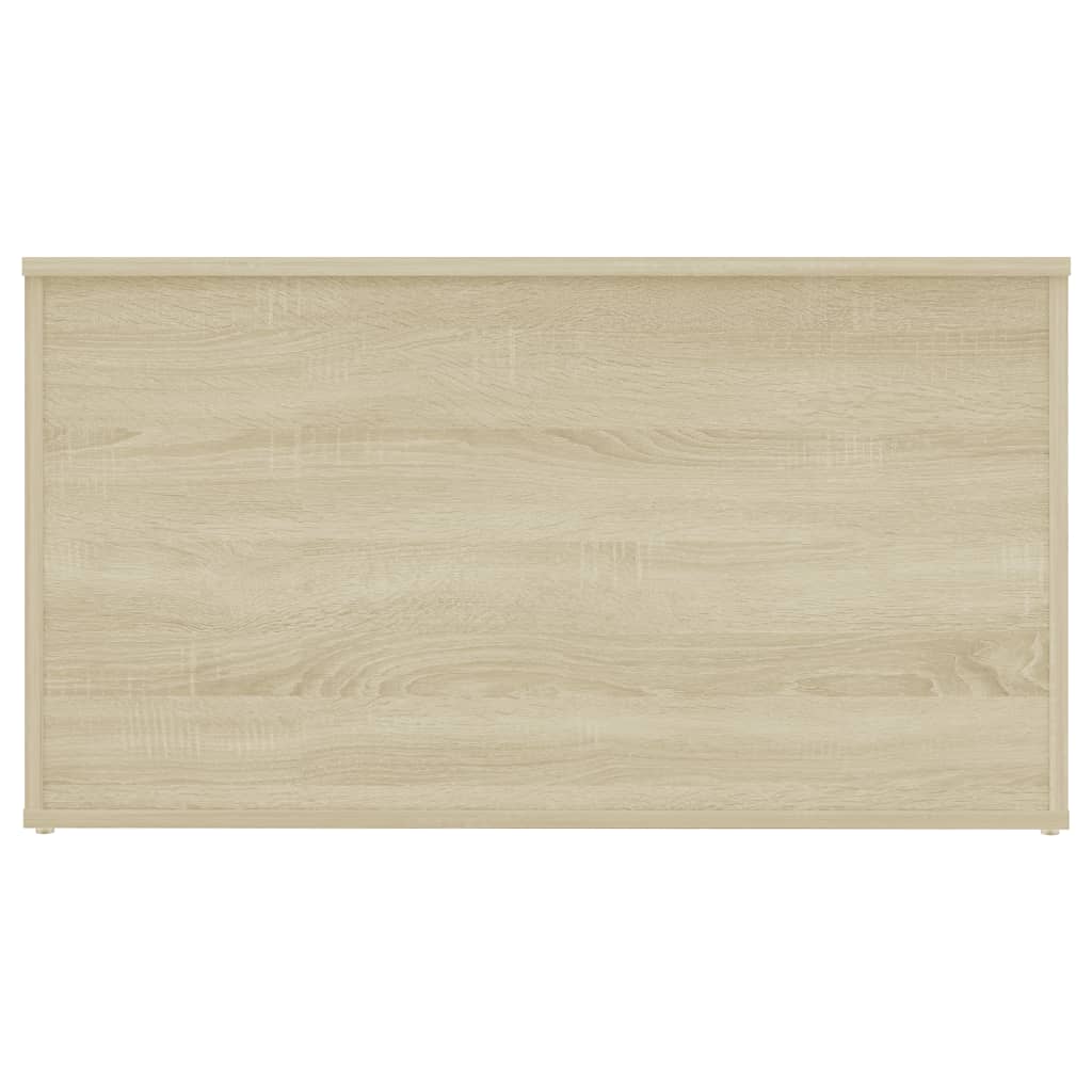 vidaXL Storage Chest Sonoma Oak 33.1"x16.5"x18.1" Engineered Wood