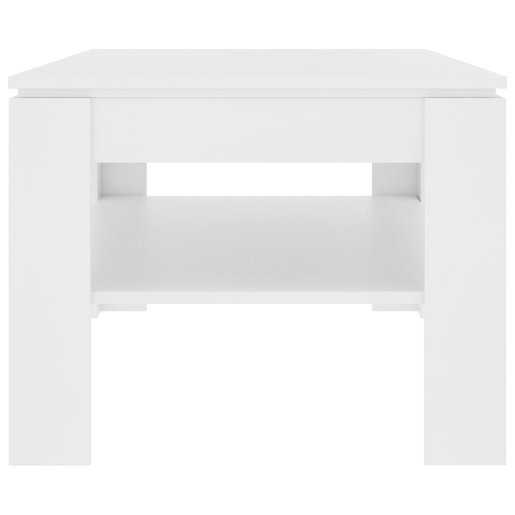 vidaXL Coffee Table White 43.3"x23.6"x18.5" Engineered Wood