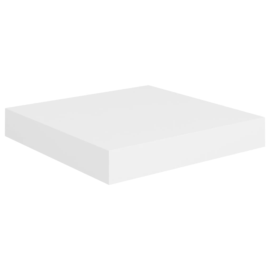 vidaXL Floating Wall Shelf White 9.1"x9.3"x1.5" MDF