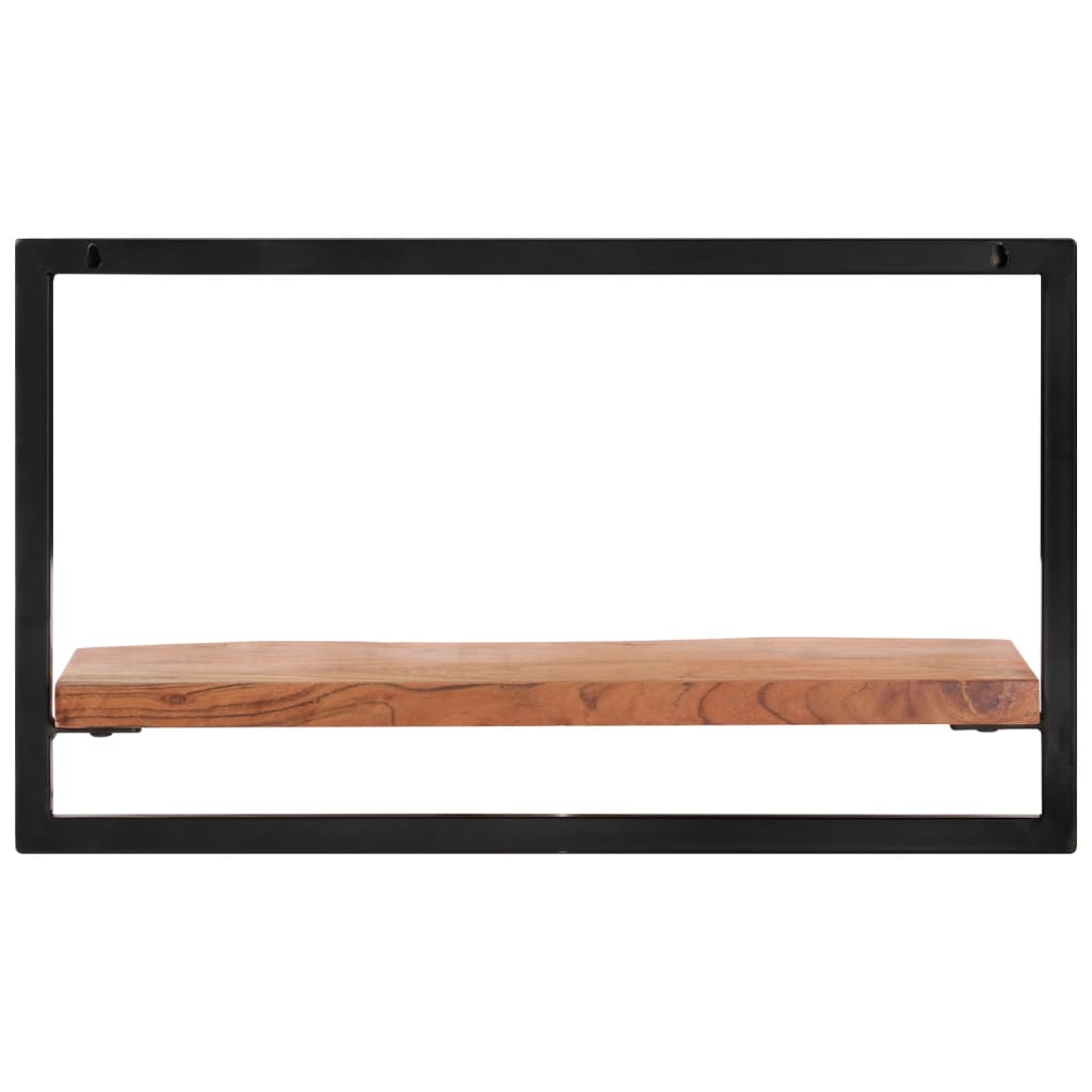 vidaXL Wall Shelves 2 pcs 23.6"x9.8"x13.8" Solid Wood Acacia and Steel