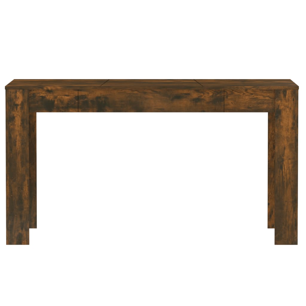 vidaXL Dining Table Smoked Oak 55.1"x29.3"x29.9" Engineered Wood