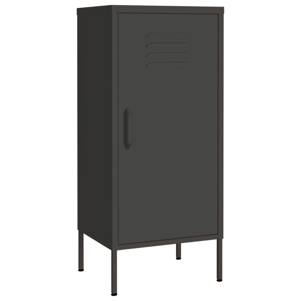 vidaXL Storage Cabinet Anthracite 16.7"x13.8"x40" Steel