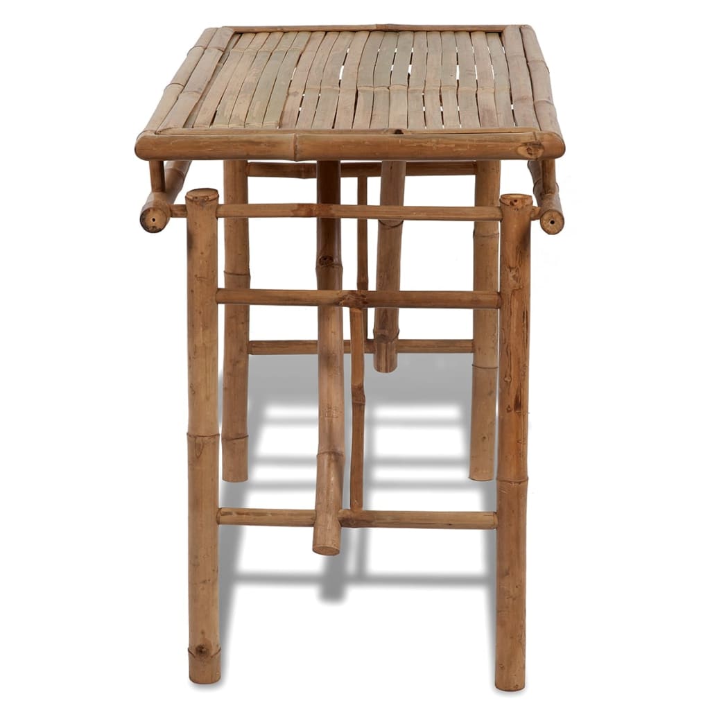 vidaXL Folding Patio Table 47.2"x19.6"x30.3" Bamboo