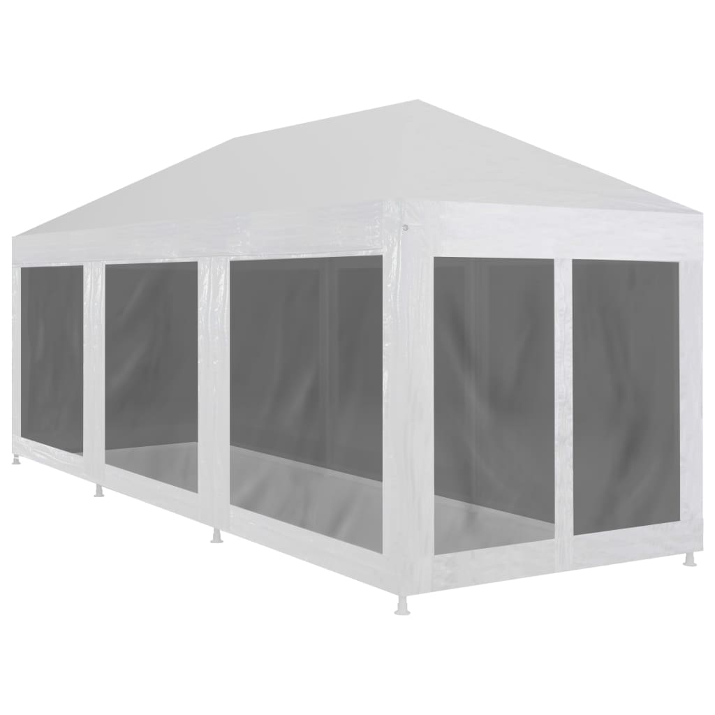 vidaXL Party Tent with 8 Mesh Sidewalls 29.5' x 9.8'