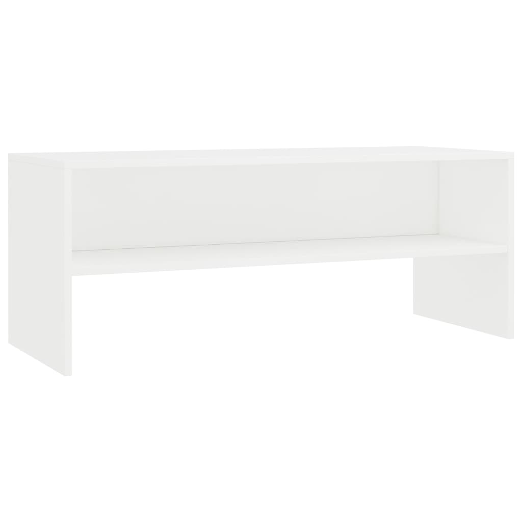vidaXL TV Cabinet White 39.4"x15.7"x15.7" Engineered Wood