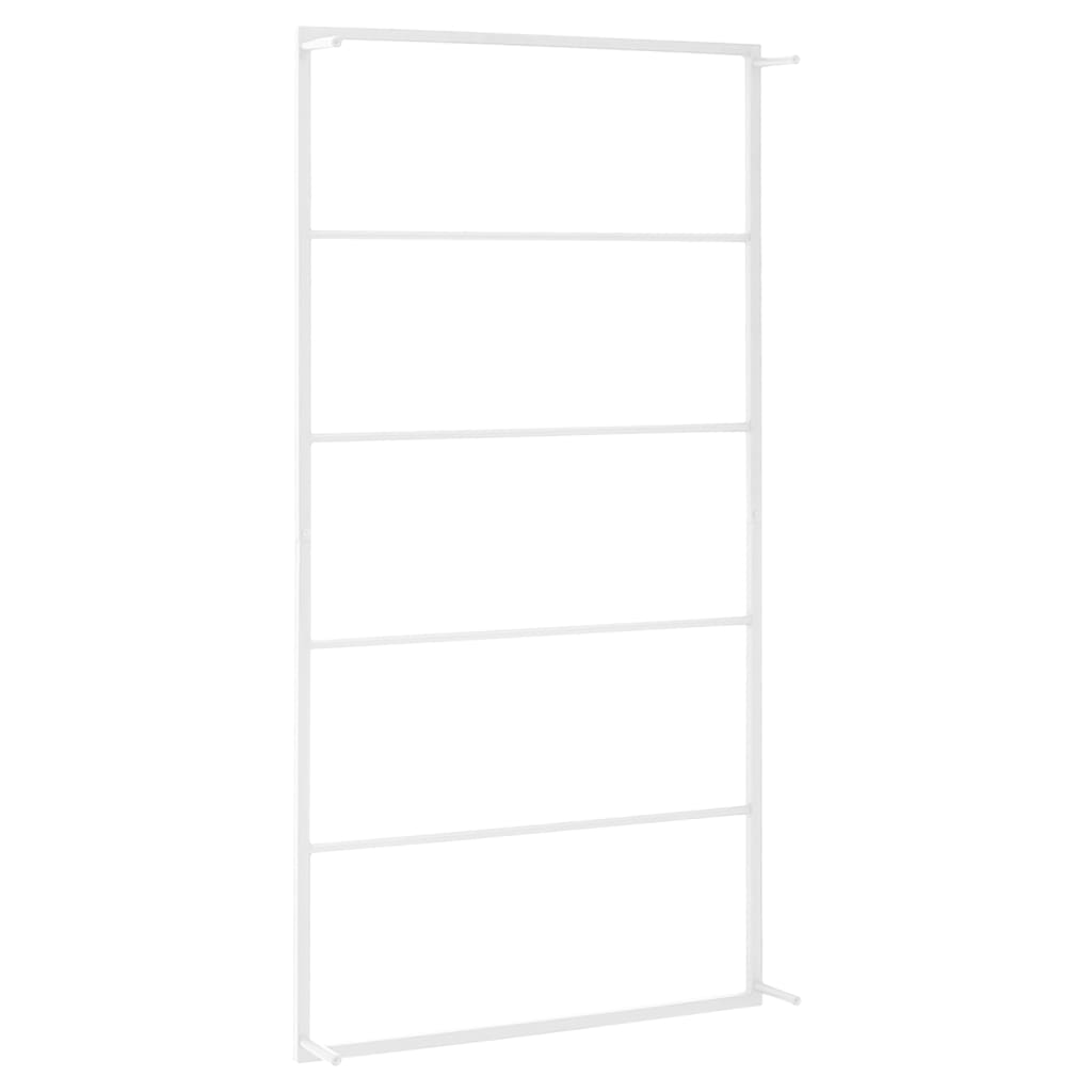 vidaXL Towel Rack White 23.6"x3.9"x45.7" Steel