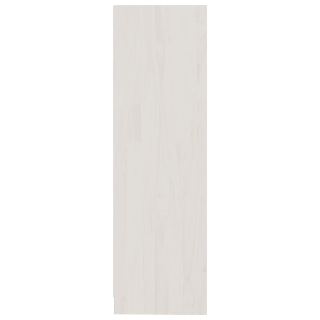 vidaXL Book Cabinet/Room Divider White 40.9"x13.2"x43.3" Solid Wood Pine