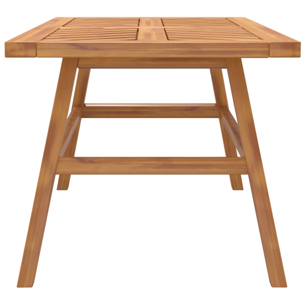 vidaXL Coffee Table 39.4"x19.7"x17.7" Solid Wood Acacia