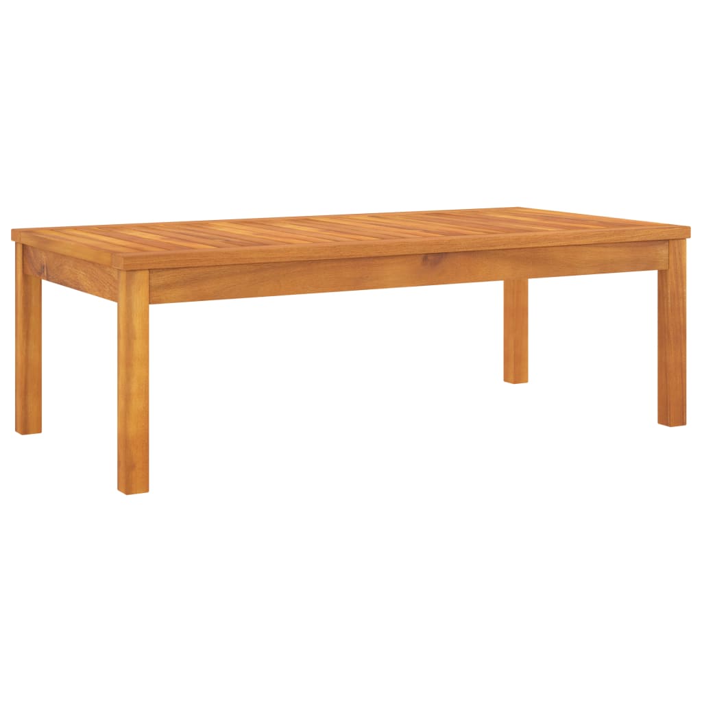 vidaXL Coffee Table 39.4"x19.7"x13" Solid Acacia Wood