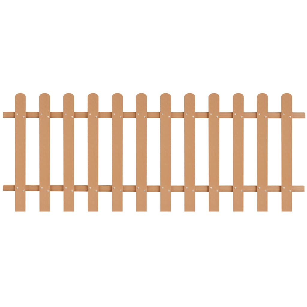 vidaXL Picket Fence WPC 78.7"x31.5"