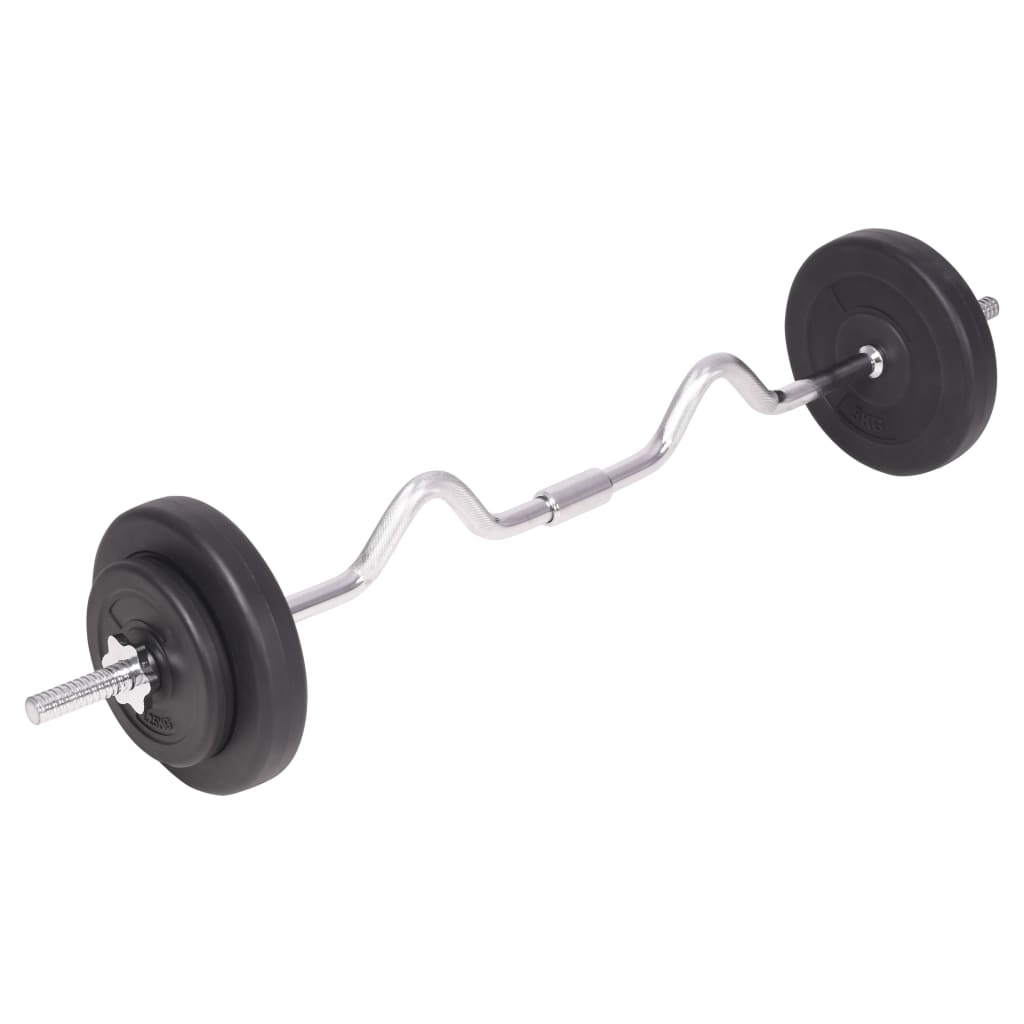 vidaXL Barbell and Dumbbell Set 198.4 lb