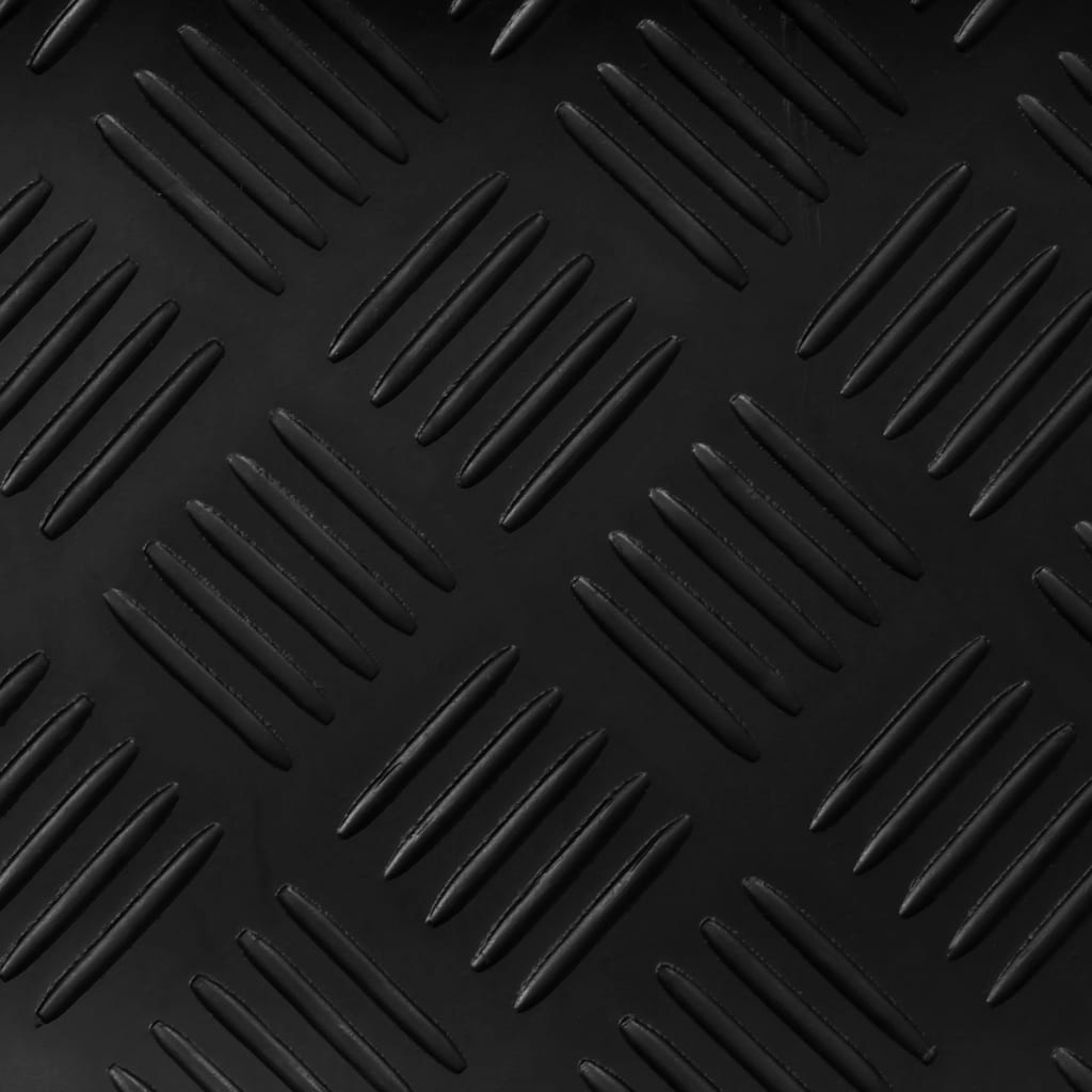 vidaXL Rubber Floor Mat Anti-Slip 16.4'x3.3' Checker Plate