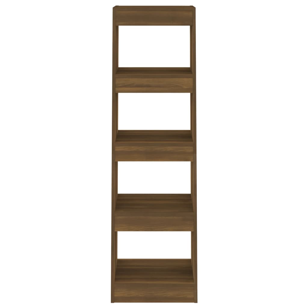 vidaXL Book Cabinet/Room Divider Brown Oak 15.7"x11.8"x53.1"