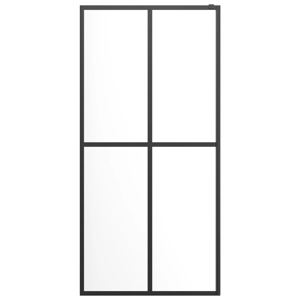 vidaXL Walk-in Shower Screen Clear Tempered Glass 39.4"x76.8"