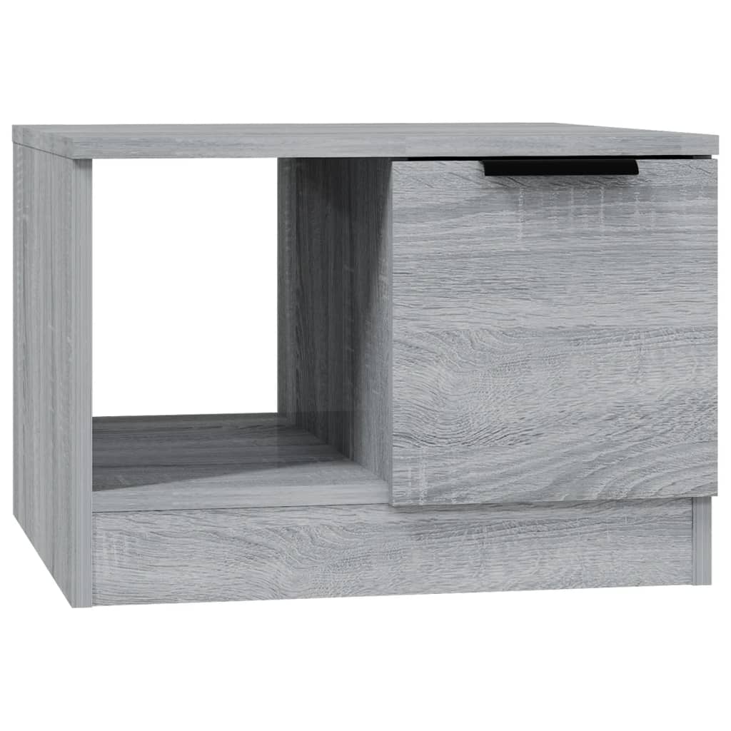 vidaXL Coffee Table Gray Sonoma 19.7"x19.7"x14.2" Engineered Wood
