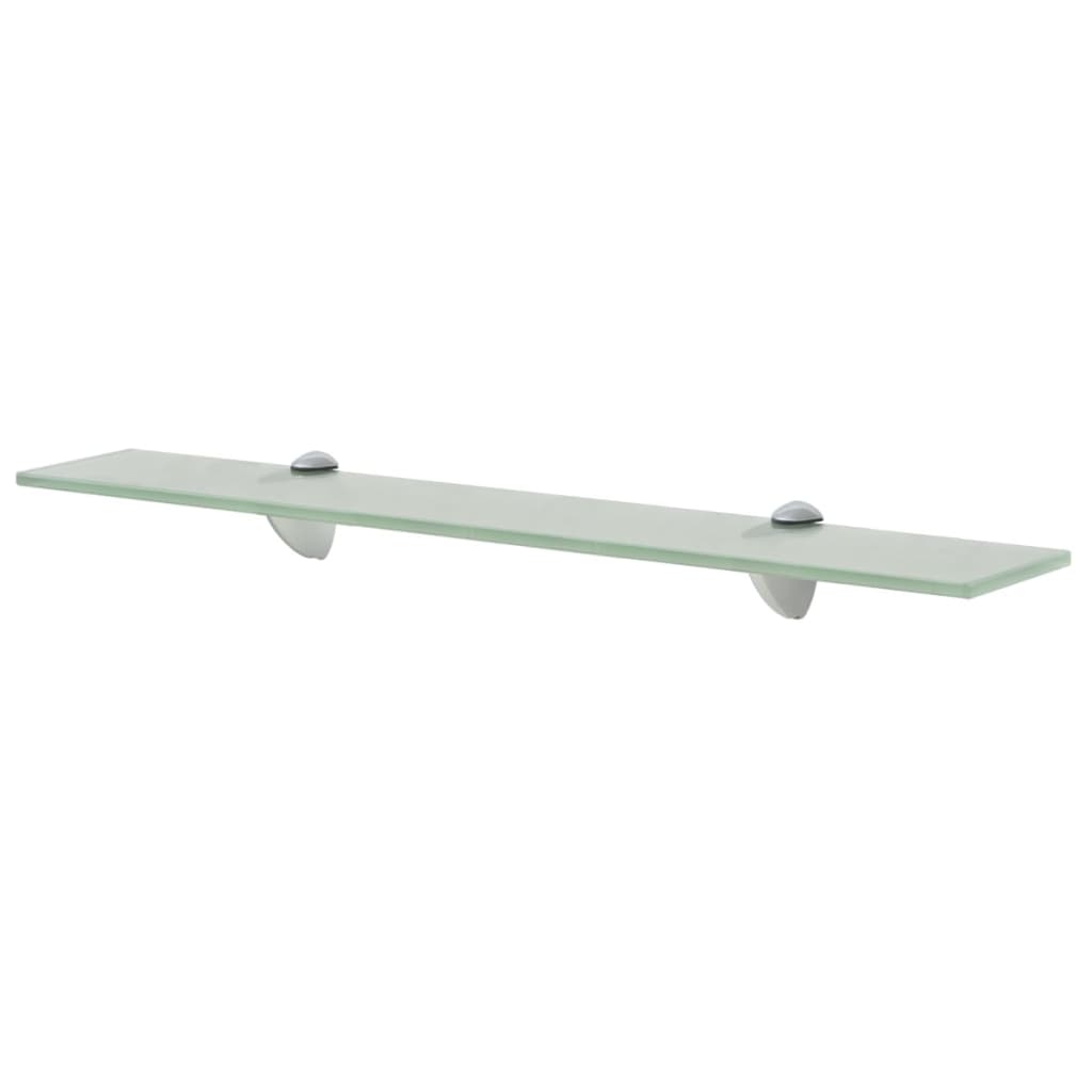 vidaXL Floating Shelves 2 pcs Glass 23.6"x3.9" 0.3"