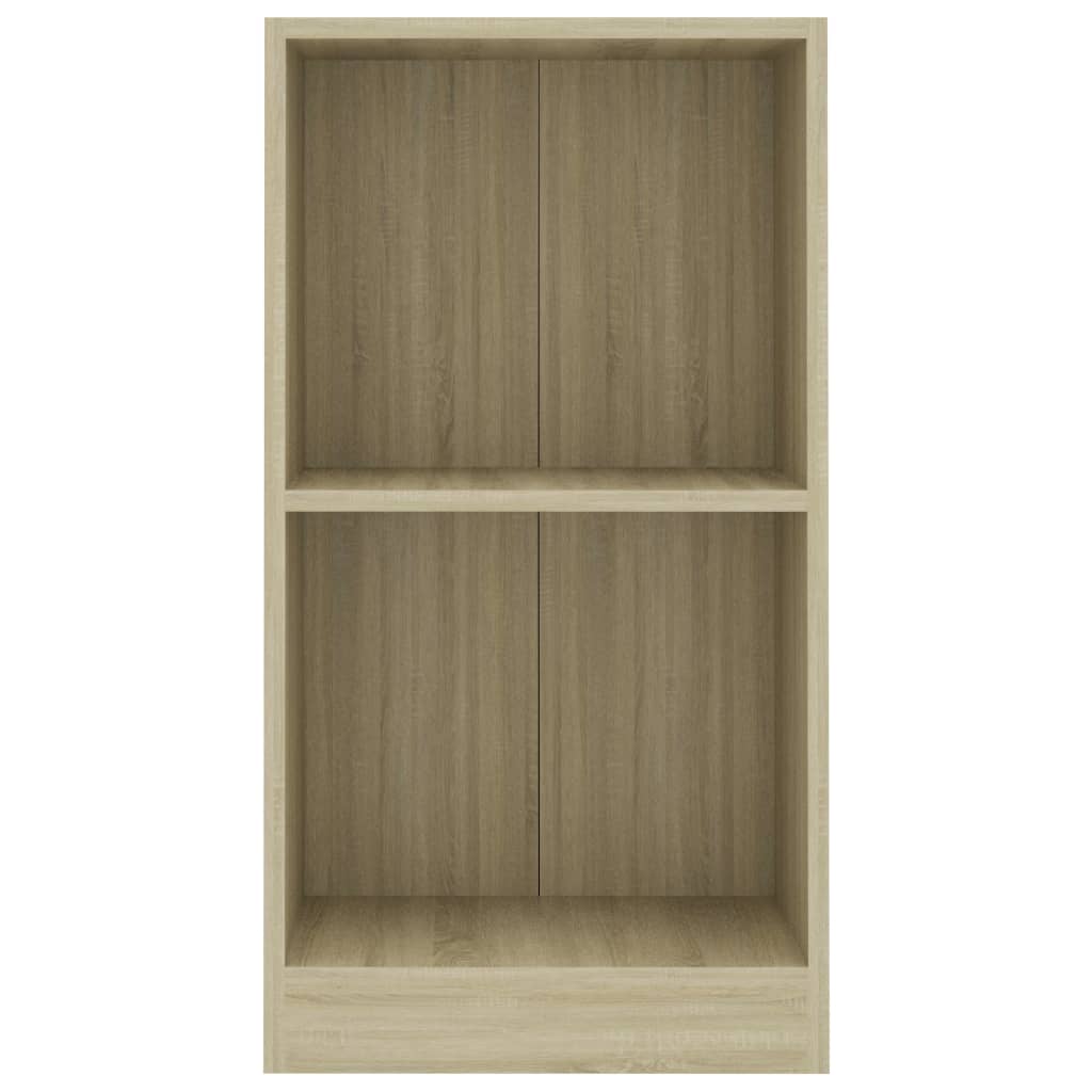 vidaXL Bookshelf Sonoma Oak 15.7"x9.4"x29.5" Engineered Wood