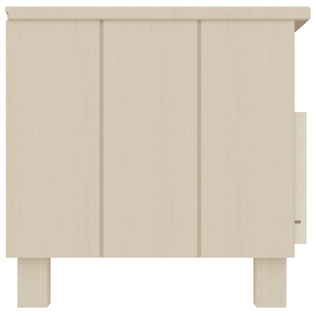 vidaXL TV Cabinet Honey Brown 41.7"x15.7"x15.7" Solid Wood Pine