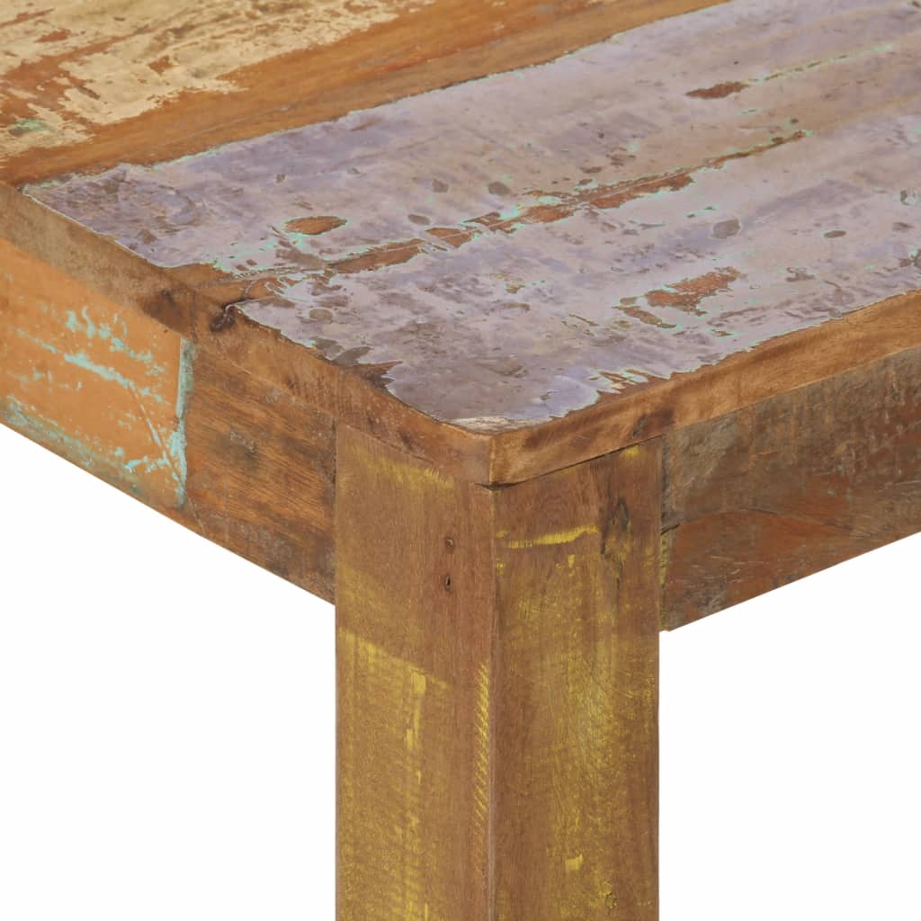 vidaXL Coffee Table 23.6"x23.6"x13.8" Solid Reclaimed Wood