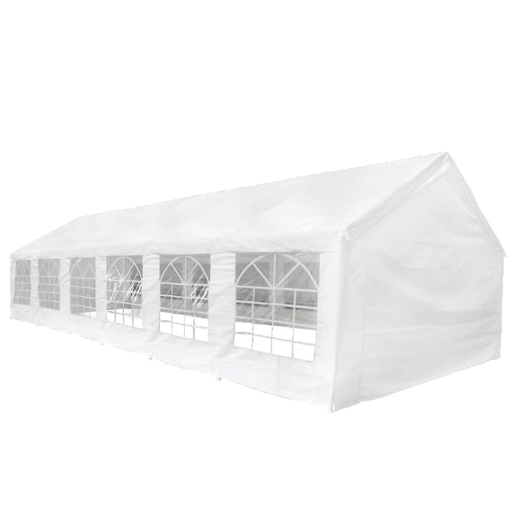 vidaXL White Party Tent 40' x 20'