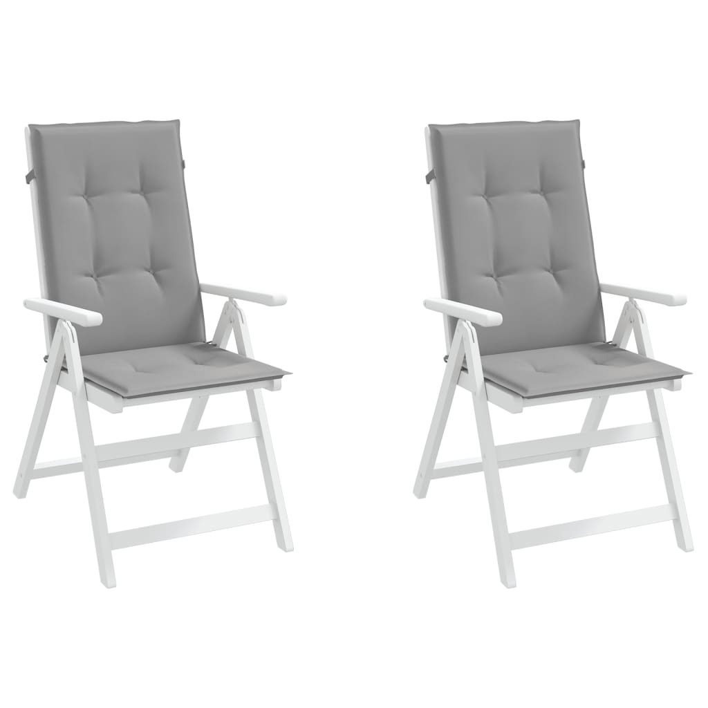 vidaXL Garden Chair Cushions 2 pcs Gray 47.2"x19.7"x1.2"