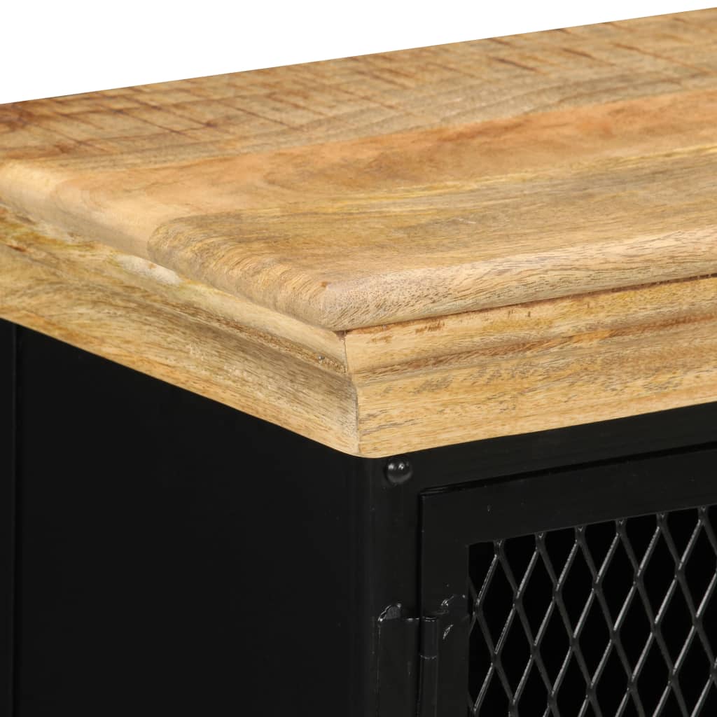 vidaXL Sideboard 23.6"x11.8"x29.5" Solid Mango Wood