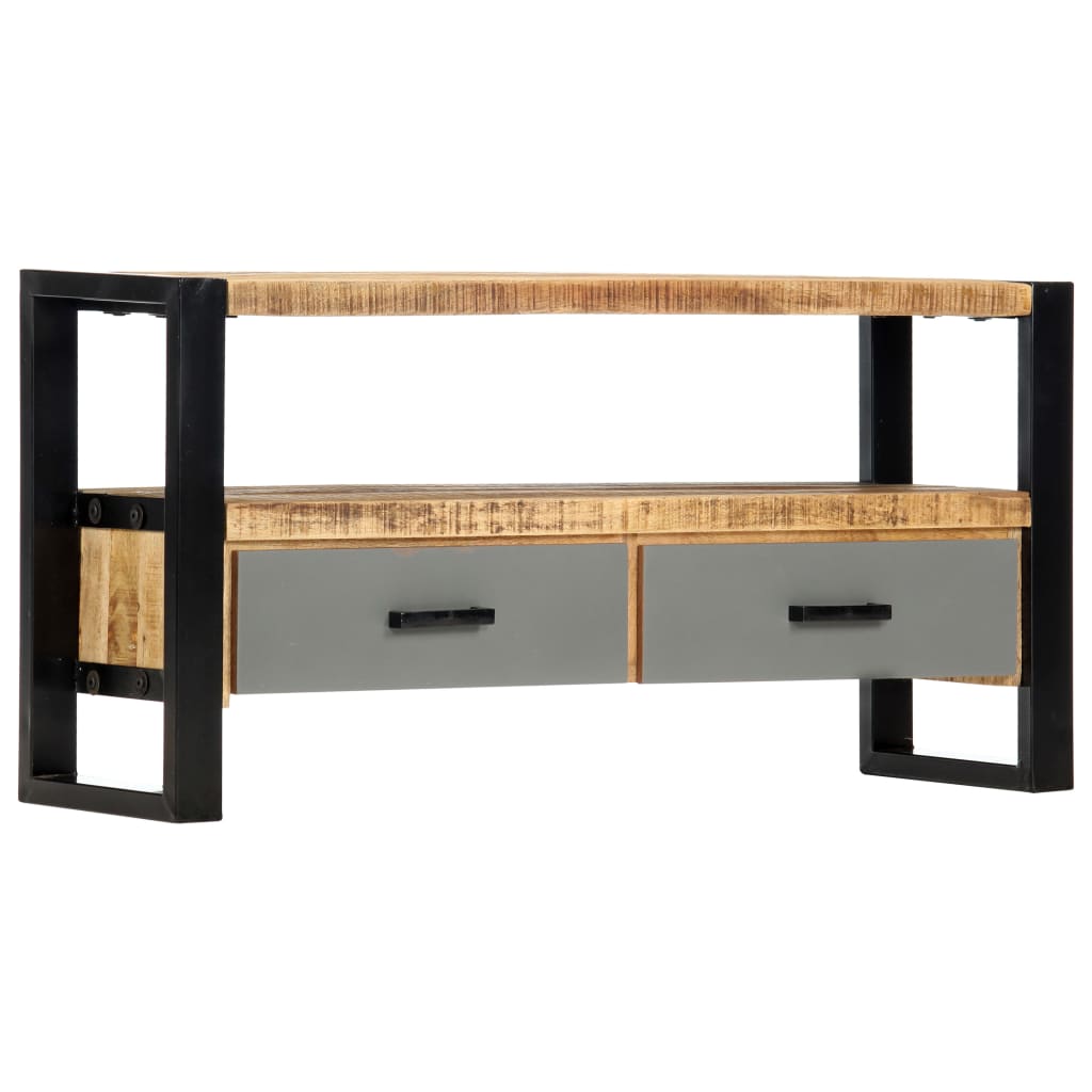 vidaXL TV Cabinet 39.4"x11.8"x19.7" Solid Mango Wood