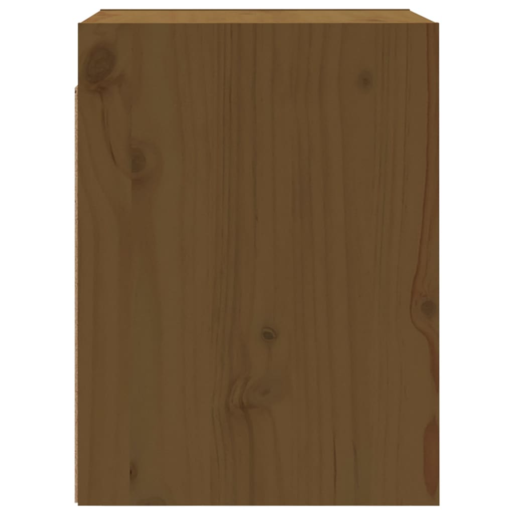 vidaXL Wall Cabinets 2pcs Honey Brown 11.8"x11.8"x15.7" Solid Wood Pine