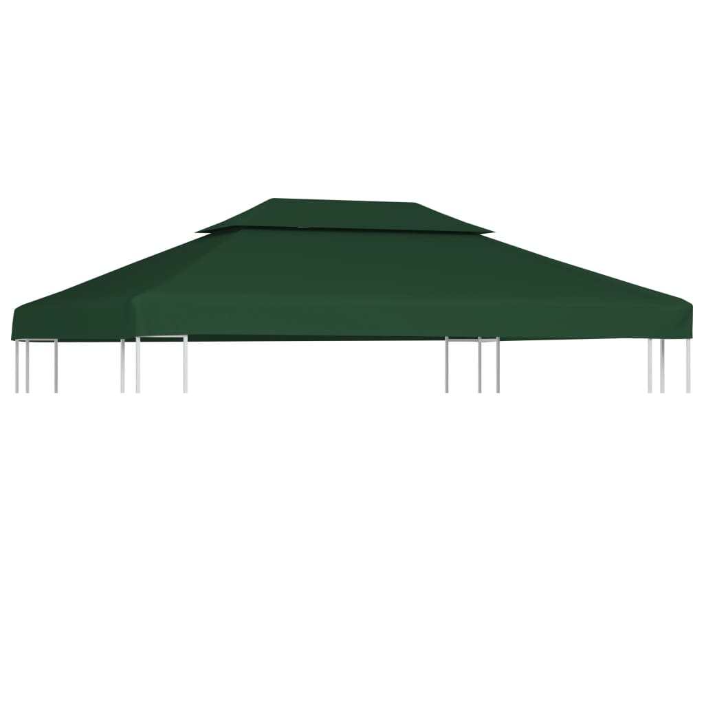 vidaXL Gazebo Cover Canopy Replacement 9.14 oz/yd² Green 10'x13'