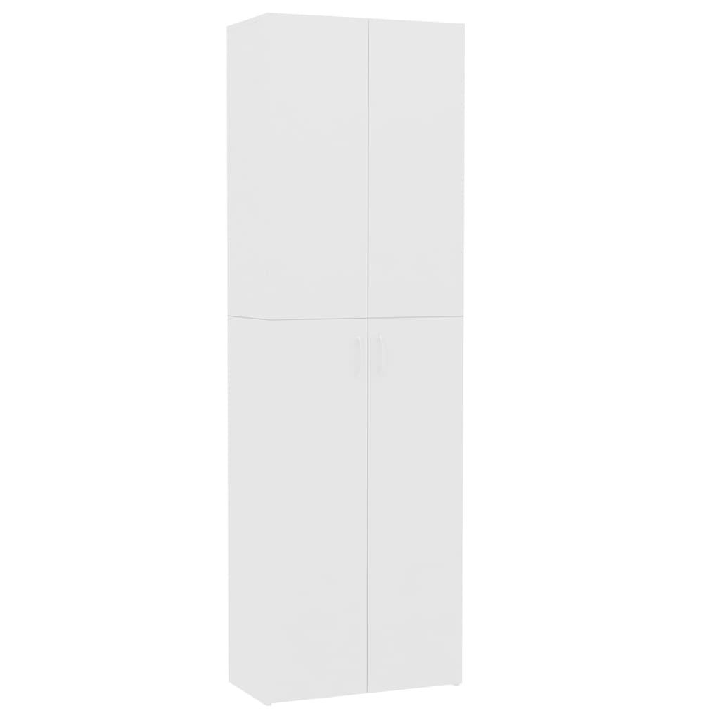 vidaXL Office Cabinet White 23.6"x12.6"x74.8" Engineered Wood