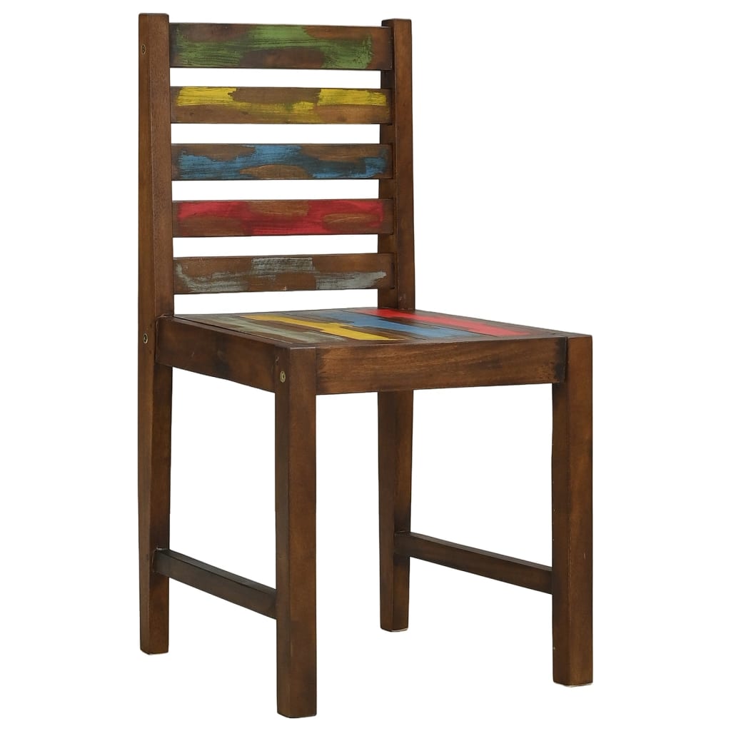 vidaXL Dining Chairs 4 pcs Solid Reclaimed Wood