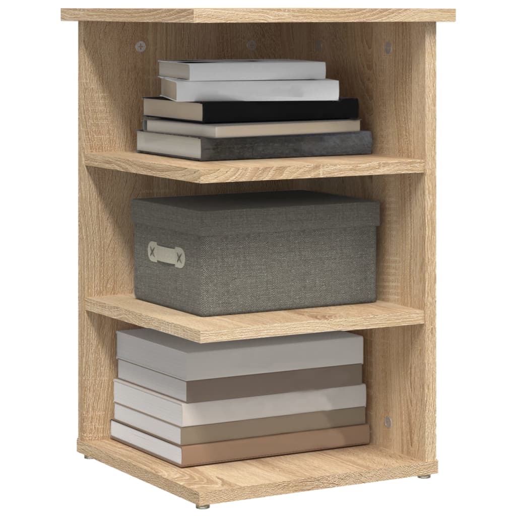 vidaXL Side Cabinet Sonoma Oak 13.8"x13.8"x21.7" Engineered Wood