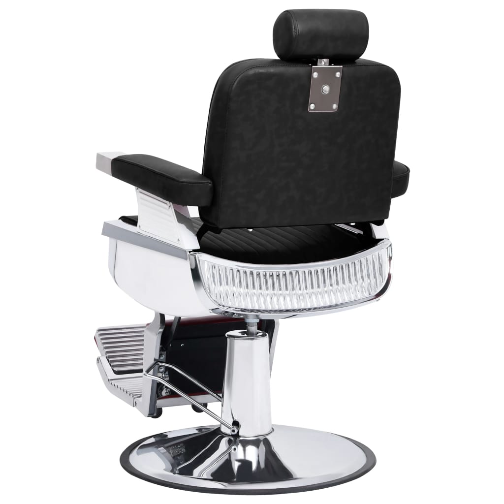 vidaXL Barber Chair Black 26.8"x27.2"x45.7" Faux Leather